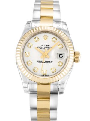 Replica Rolex Lady-Datejust 26mm White Dial 179173