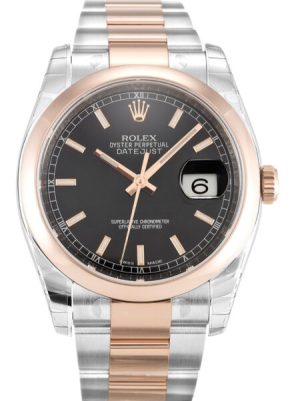 Replica Rolex Datejust 36mm Black Dial 116201