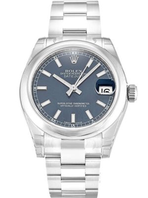 Replica Rolex Lady-Datejust 31mm Blue Dial 178240-2