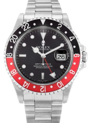 Replica Rolex GMT-Master II 40mm Black Dial 16710 "Coke"