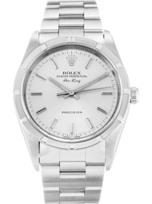 Replica Rolex Air-King 34mm Silver Dial 14010M