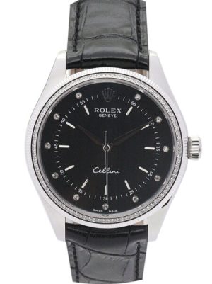 Replica Rolex Cellini 39.5mm Black Dial 5310