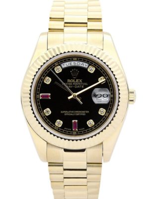 Replica Rolex Day-Date 36mm Black Dial 118238