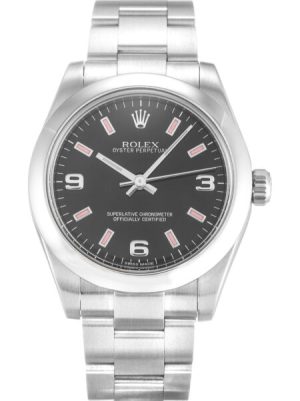 Replica Rolex Oyster Perpetual Lady 31mm Black Dial 177200