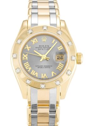 Replica Rolex Pearlmaster 28mm Rhodium Dial 80318