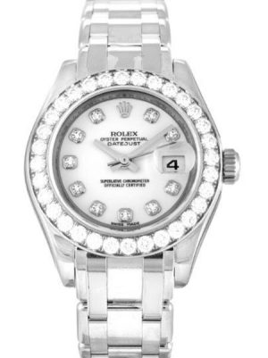 Replica Rolex Pearlmaster 29mm White Dial 80299