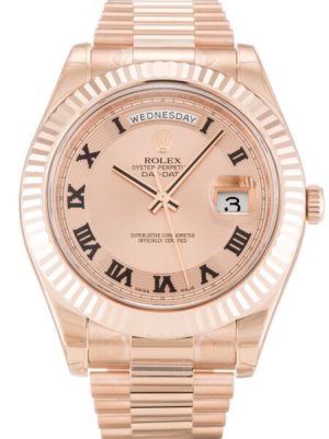 Replica Rolex Day-Date II 41mm Rose Dial 218235