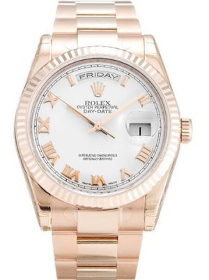 Replica Rolex Day-Date 36mm White Dial 118235 F