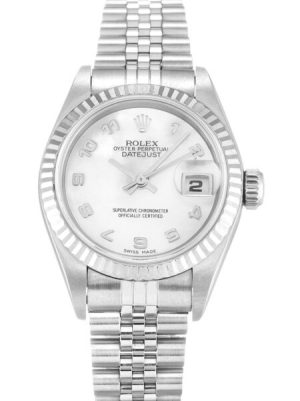 Replica Rolex Lady-Datejust 26mm Mother of Pearl - White Dial 79174