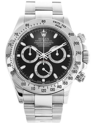 Replica Rolex Daytona 40mm Black Dial 116520