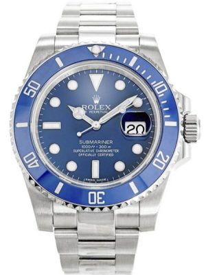 Replica Rolex Submariner 40mm Blue Dial 116619LB "Smurf"