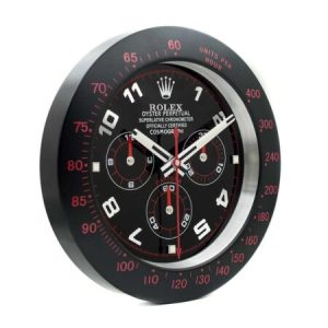 Rolex Wall Clock – DAYTONA BLACK/RED BEZEL | Affordable Elegance