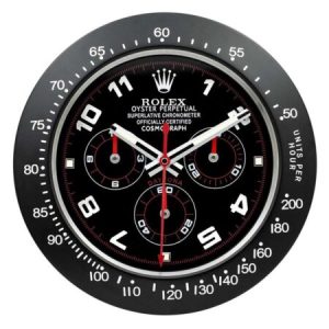 Rolex Wall Clock – DAYTONA BLACK/RED | Affordable Elegance