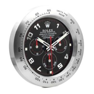 Rolex Wall Clock – DAYTONA BLACK/SILVER | Affordable Elegance