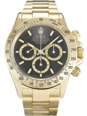 Replica Rolex Daytona 40mm Black Dial 116528
