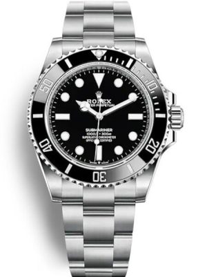 Superclone Rolex Submariner 41mm Black Dial 124060 No-Date