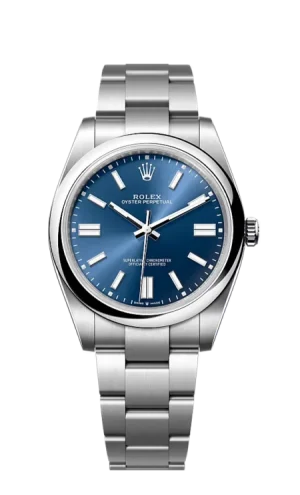 Replica Rolex Oyster Perpetual 41mm Blue Dial 124300