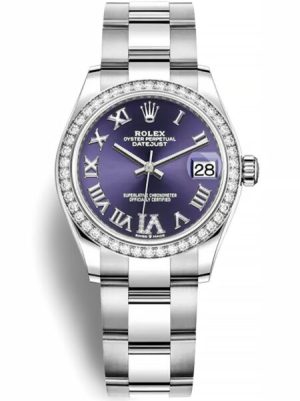 Replica Rolex Datejust 31mm Aubergine Dial 278384RBR