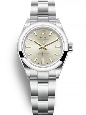 Replica Rolex Oyster Perpetual Lady 28mm Silver Dial 276200